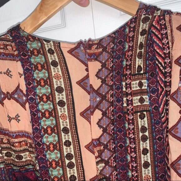 Jaase Sleeveless Romper Size Extra‎ Small XS Multicolour Bohemian Flowy Shorts - Picture 9 of 10